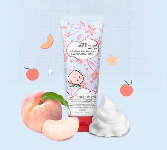 Esfolio - Espuma limpiadora de melocotón con ácido hialurónico Clean Skin