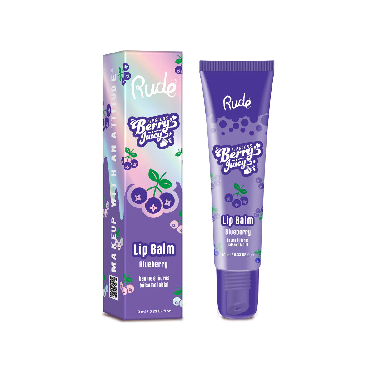 Rude - Bálsamo labial Berry Juicy - Blueberry