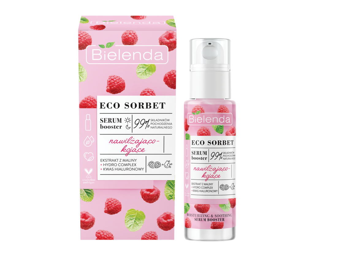 BIELENDA - Eco Sorbet Serum Booster Hidratante Y Calmante Frambuesa