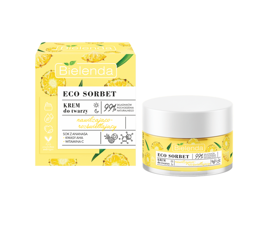 Bielenda - ECO SORBET Piña – Crema – hidratante e iluminadora