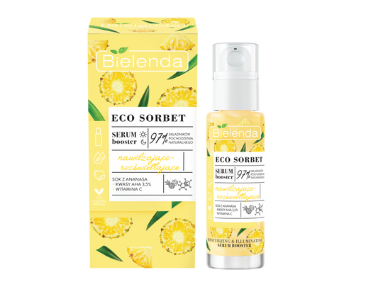 Bielenda - ECO SORBET Piña – Serum Booster – hidratante e iluminador