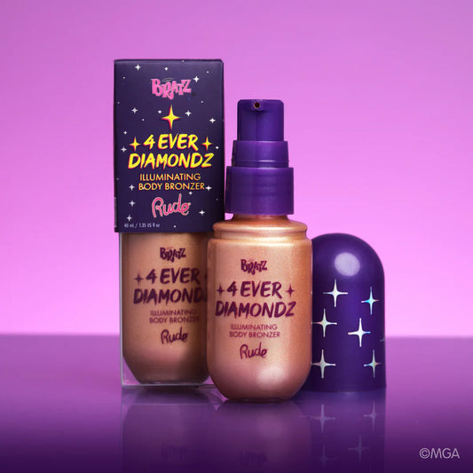 Rude - Bronceador corporal iluminador Bratz 4 Ever Diamondz