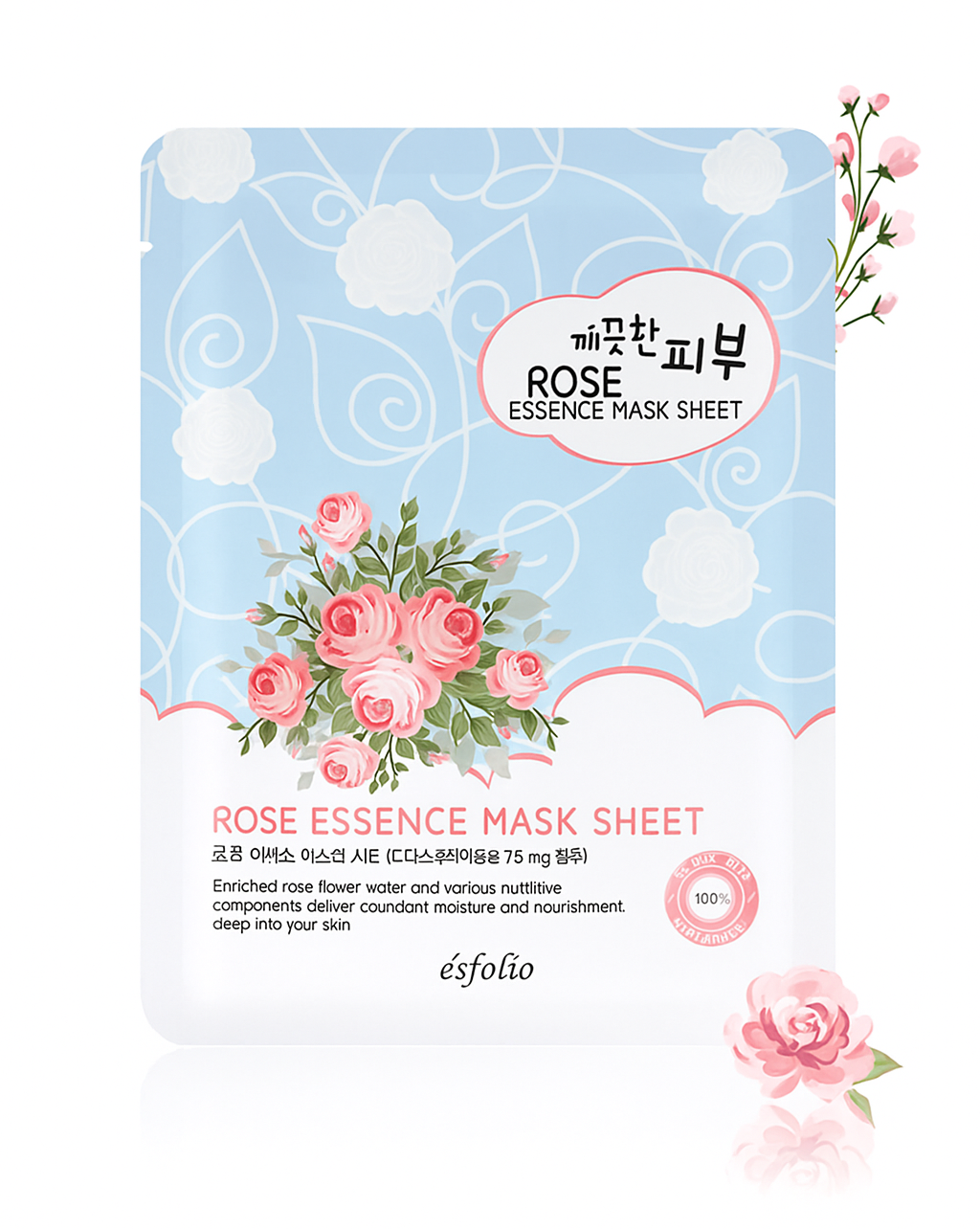 Esfolio - Mascarilla facial con esencia de rosa