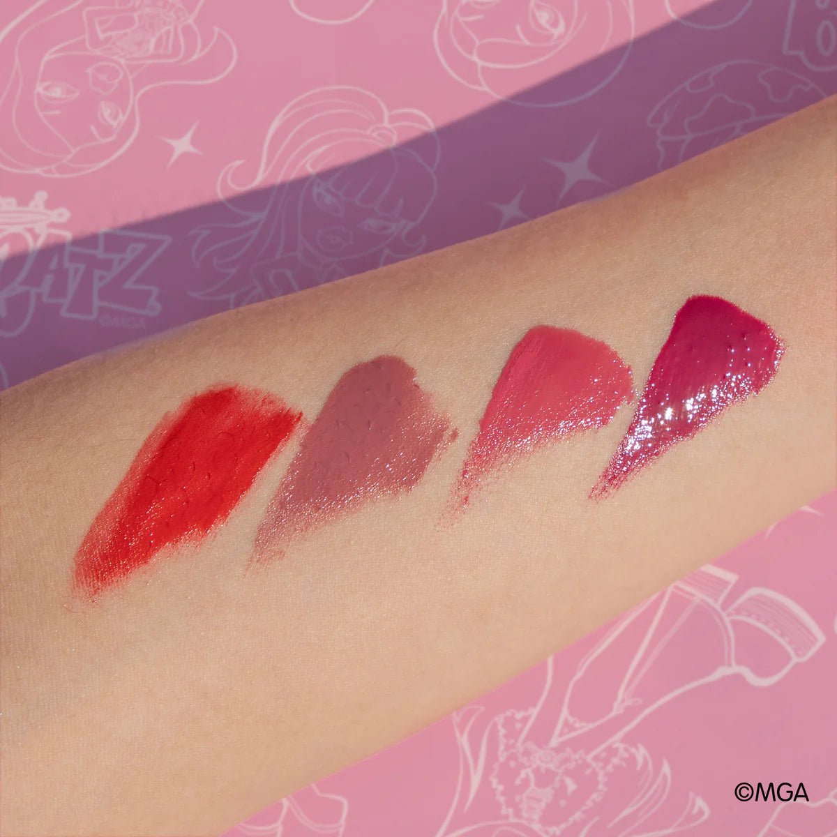Rude - Lápiz labial líquido de vinilo Bratz Gossip Lipz - Hush Hush