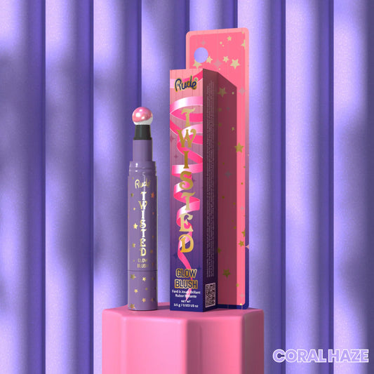 Rude - Twisted Glow Blush - Coral Haze
