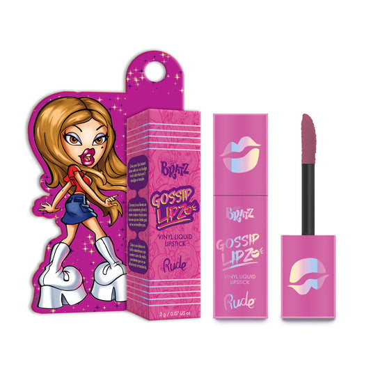 Rude - Lápiz labial líquido de vinilo Bratz Gossip Lipz - Hush Hush