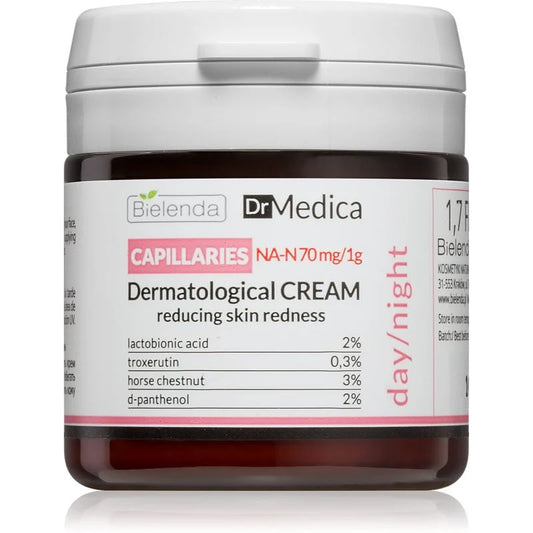 BIELENDA - DR MEDICA Crema Contra Enrojecimiento de la Piel y Venas Dilatadas.