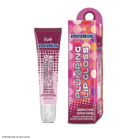 Rude - Mentos Plumping Lip Gloss - Bubble Fresh Cotton Candy
