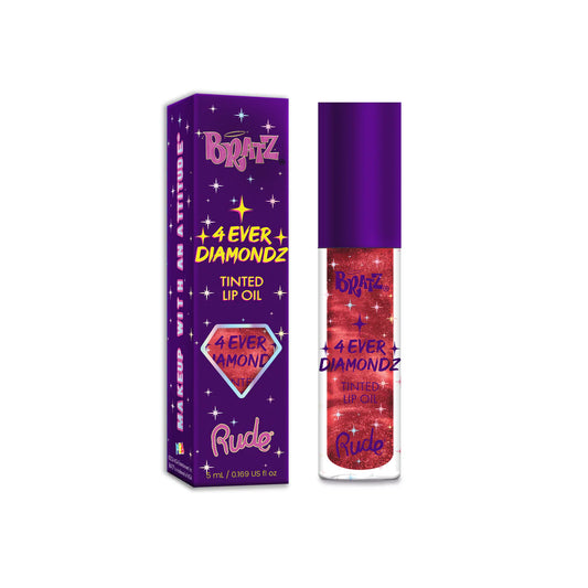 Rude - Bratz 4 Ever Diamondz Aceite labial color - Red Rubyz